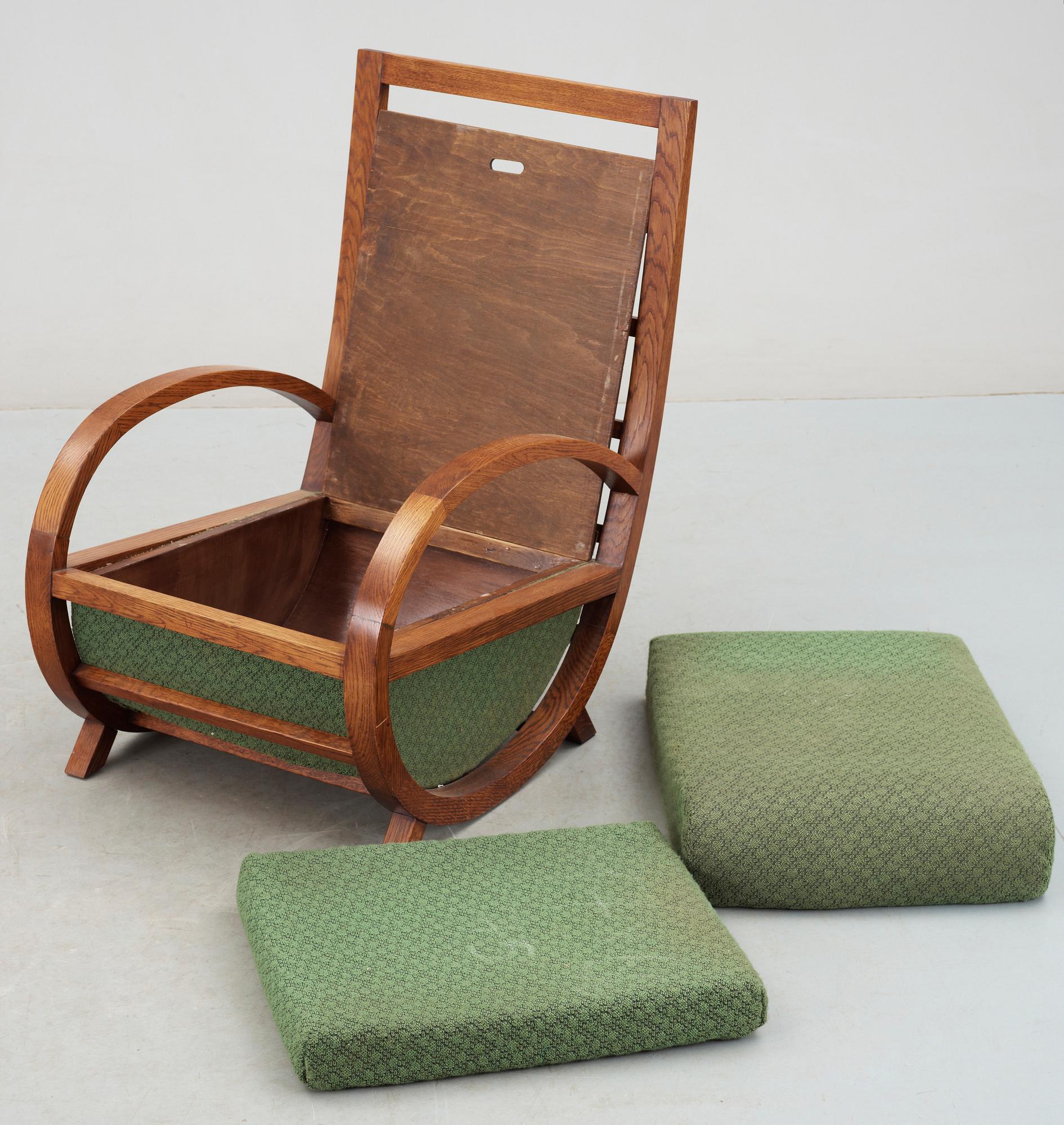 FÅTÖLJ, art deco, 1930/40-tal.