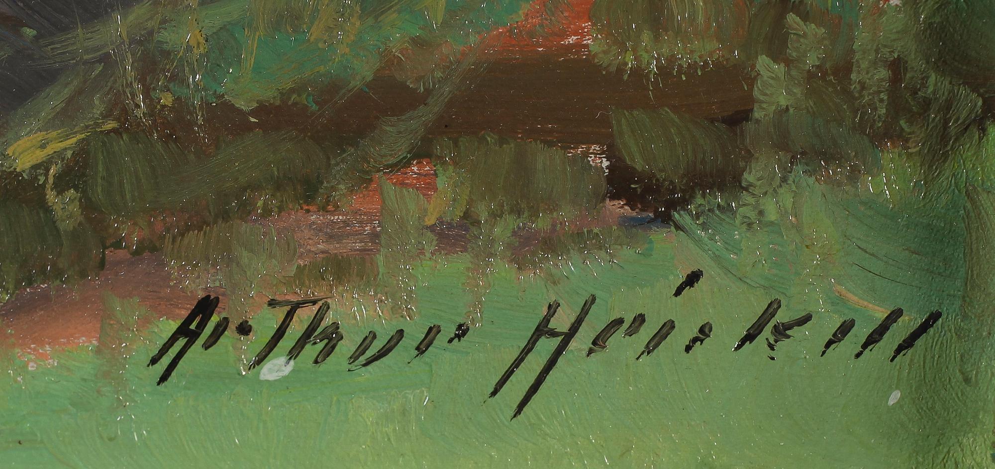 ARTHUR HEICKELL, olja på duk, signerad.