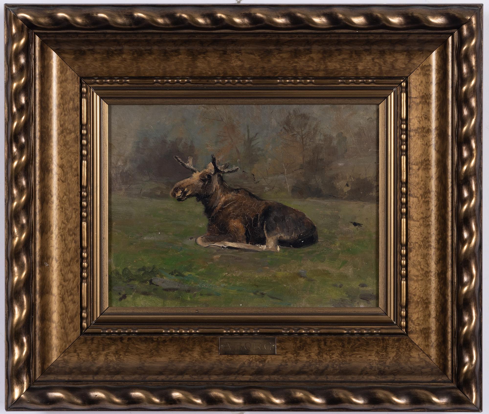 Axel Borg, Lying moose.