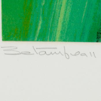 IVON HITCHENS, färgserigrafi, sign, numr 18/100, 1976.