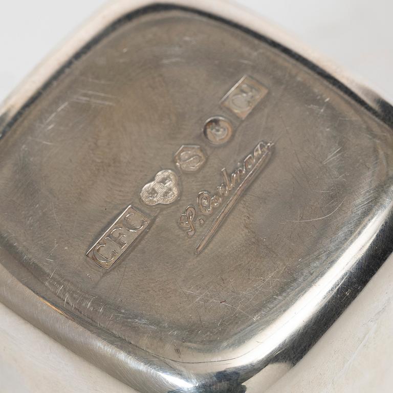 Two cups, silver, C.F. Carlman, 1953, and Ceson Guldvaru Ab, 1984.