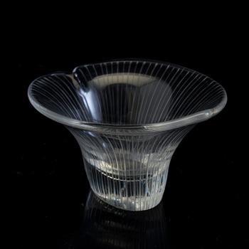 A Tapio Wirkkala glass bowl, Iittala glassworks 1950´s.