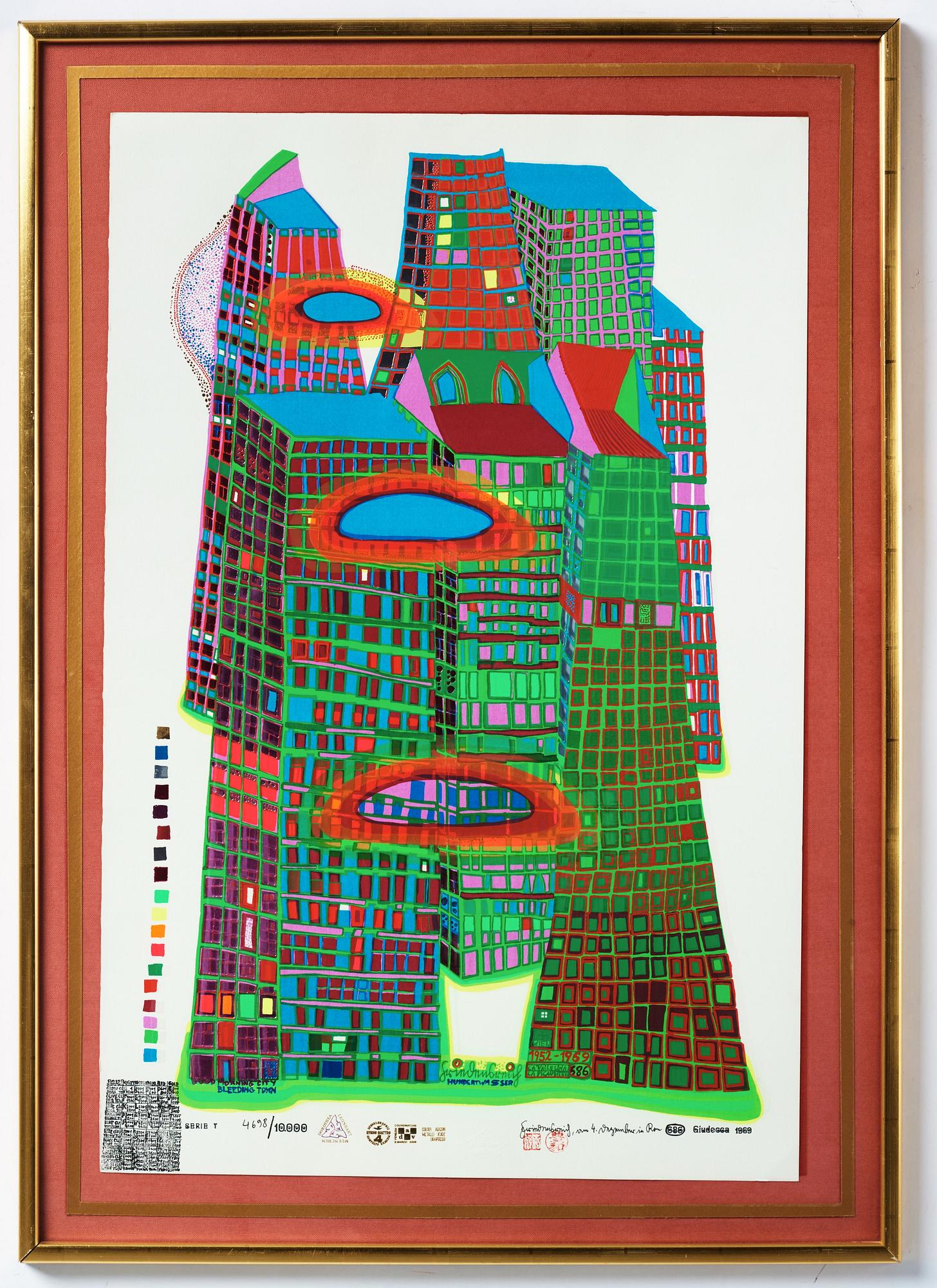 Friedensreich Hundertwasser, "Good Morning City - Bleeding Town".