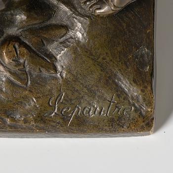 Pierre Lepautre Efter, Aeneas räddar Anchises ur det brinnande Troja.