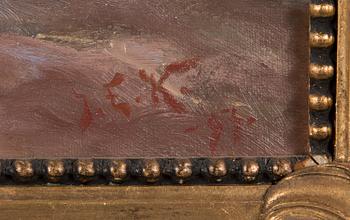 JOHAN ELIS KORTMAN, NÄKYMÄ ETELÄ-HELSINGISTÄ.