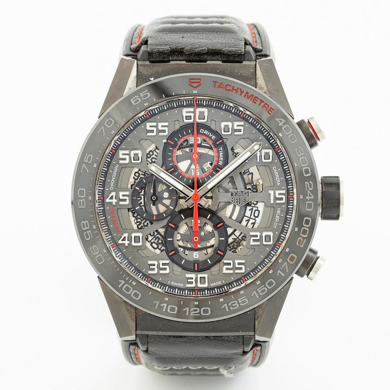TAG Heuer, Carrera, wristwatch, chronograph, 45 mm.