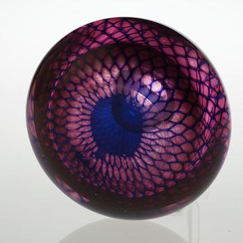 A Sven Palmqvist Kraka glass vase, Orrefors 1972.