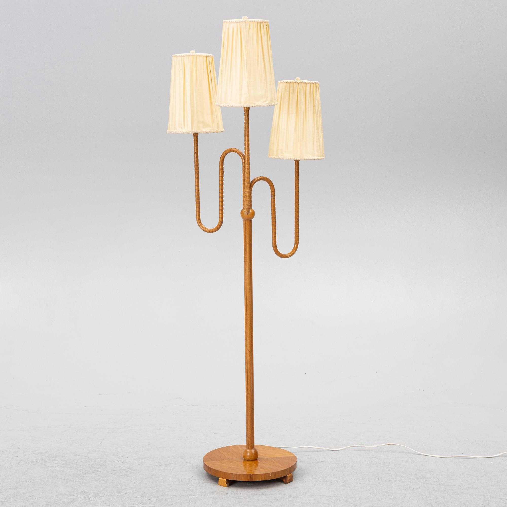 Floor lamp, Swedish Modern, 1940s.