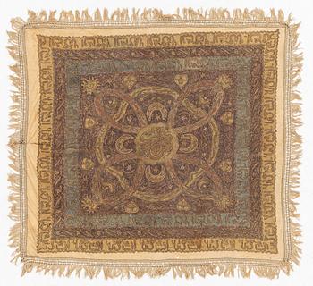 Broderi, Osmanska riket, ca 120 x 109 cm, 1800-talets slut.