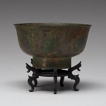 SKÅL, brons. Qingdynastin (1644-1912).