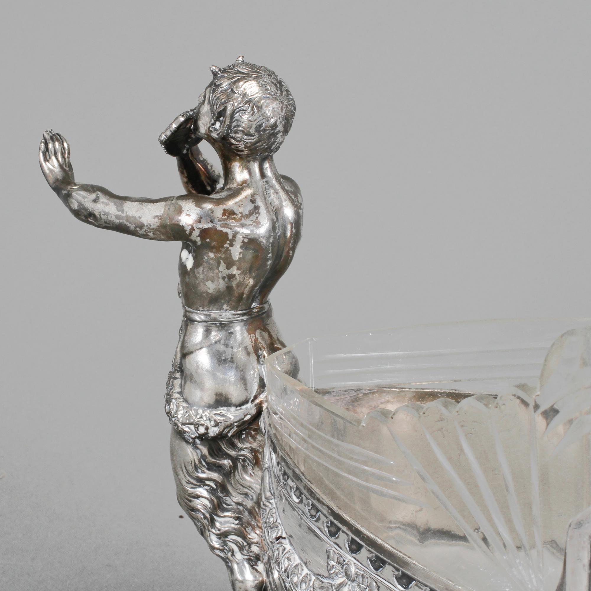 JARDINIÈRE, nysilver, Würtembergische Metallwaren Fabrik (WMF), 1900-talets första hälft.