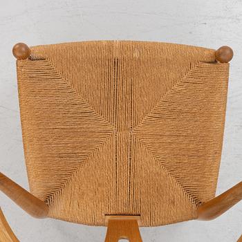 Hans J. Wegner, stolar, 7 st, CH 24, "Y-stolen" Carl Hansen & Son, Danmark.