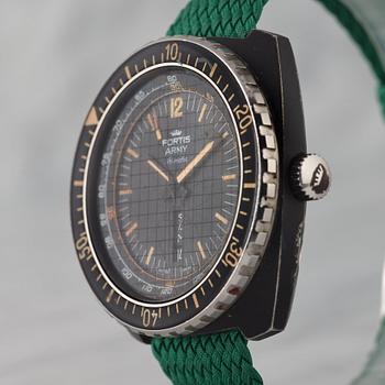 FORTIS, ARMY, hifi-matic, wristwatch, 44 mm,