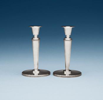 527. A pair of Erik Råström candlesticks, Råström & Carlman, Stockholm 1941.