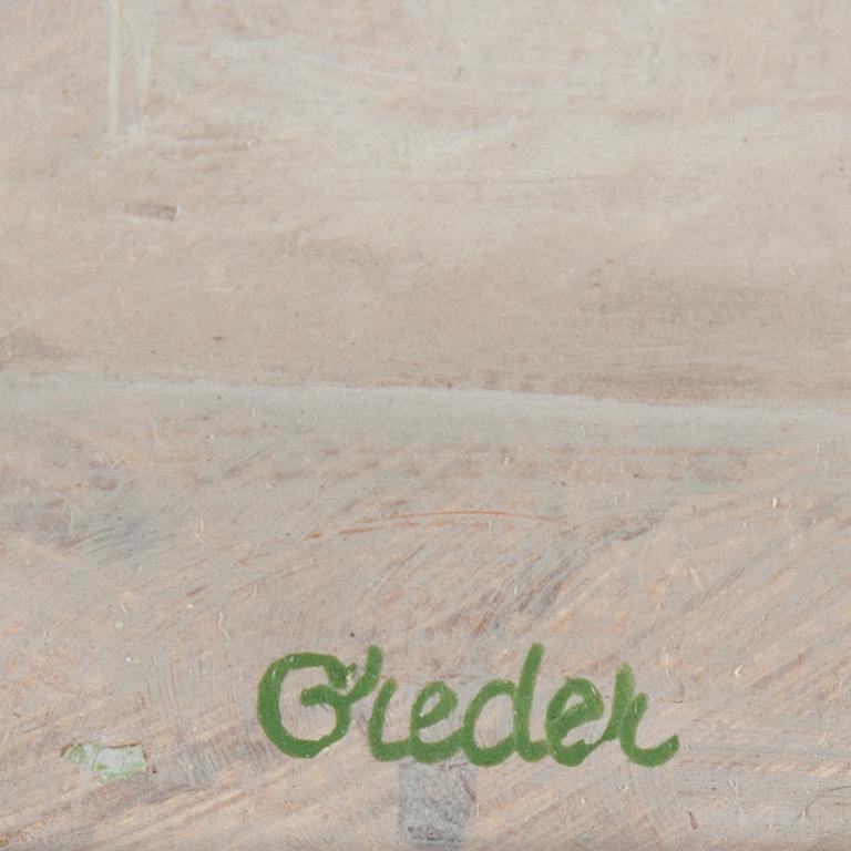 ULF GREDER, olja på papp-pannå, signerad.
