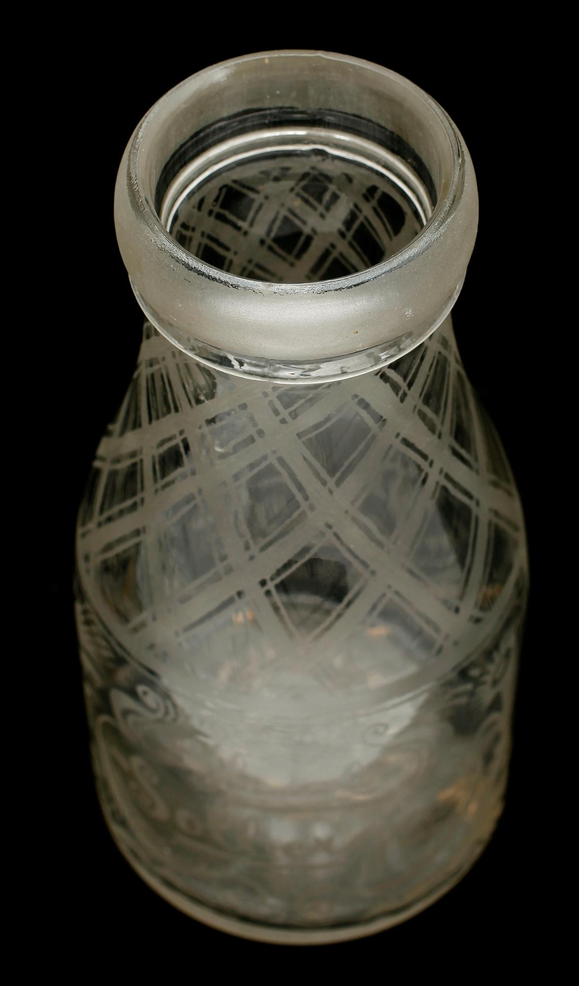 KARAFF, glas, 1800-tal.