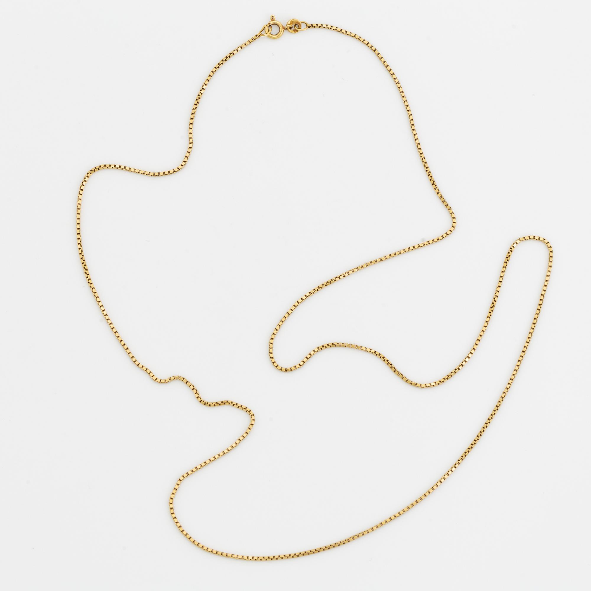 Kedja venezialänk, 18K guld.