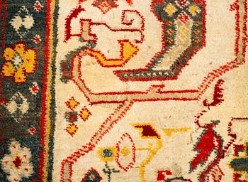 Matta, antik Indisk, sannolikt Agra, ca 467,5-474 x 369,5-374 cm.