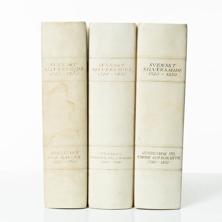Three books, the standard reference works on Swedish silver, Hernmarck et al., Stockholm 1941-45.