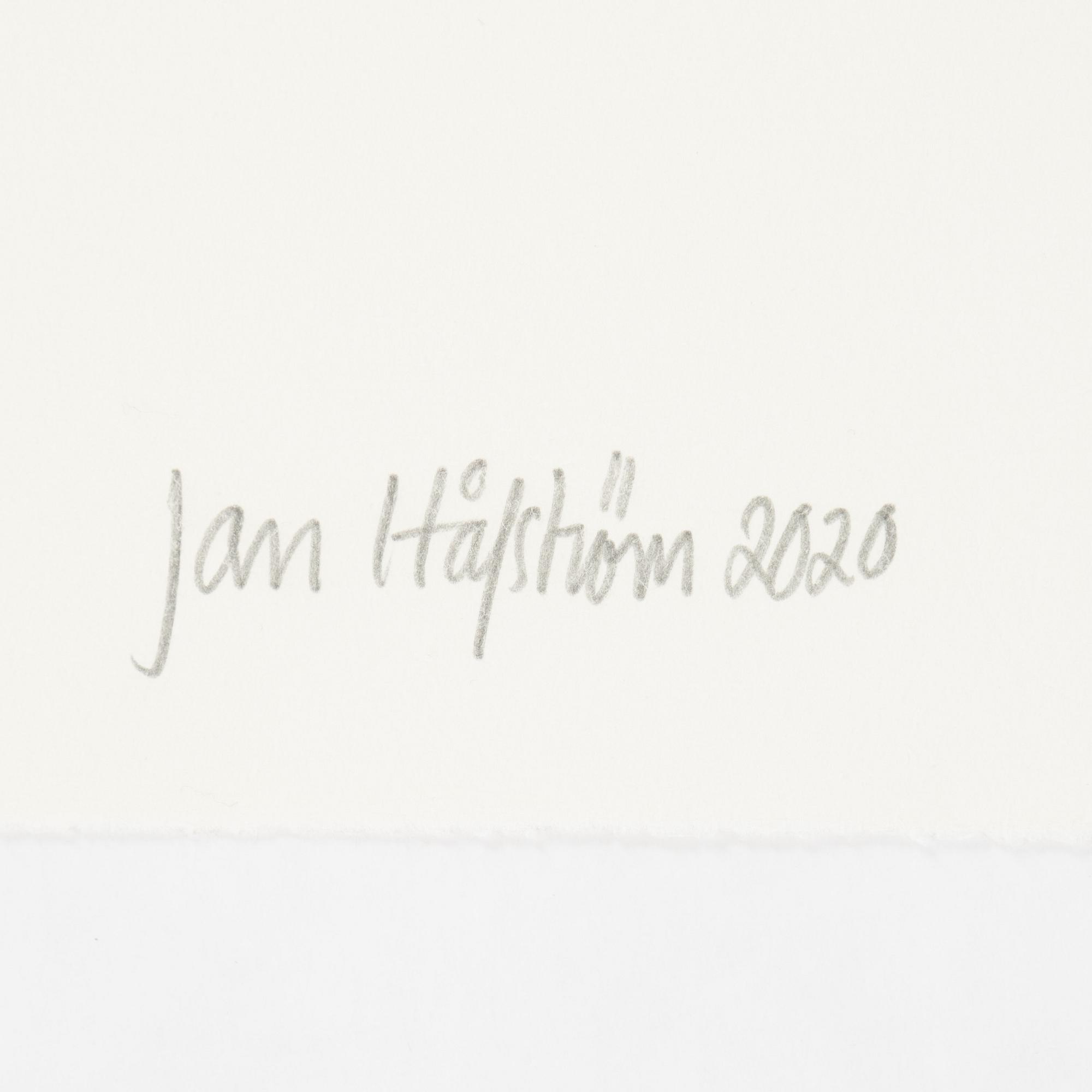 Jan Håfström, etching in colours, 2020, signed 45/50.