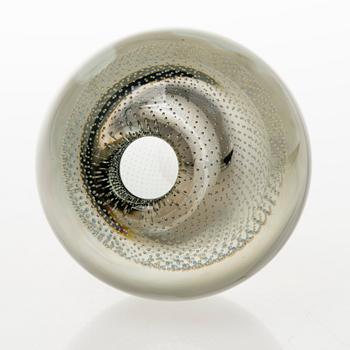 GUNNEL NYMAN, A glass vase signed G. Nyman Nuutajärvi Notsjö -53.