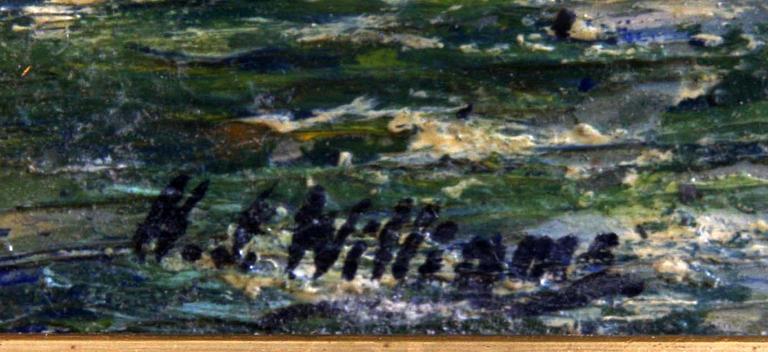 OKÄND KONSTNÄR, olja på pannå, sign Williams.