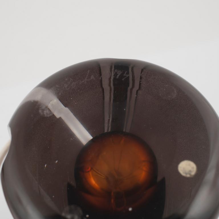 A pair glass Kosta table lamps, second half 1900's.