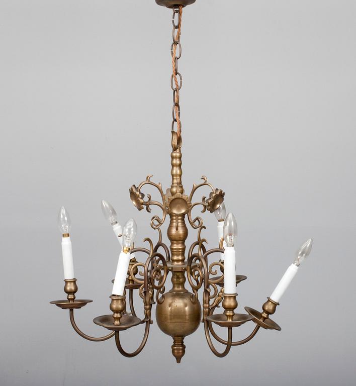 MALMKRONA, brons, barockstil, 1900-talets första hälft. H 93.