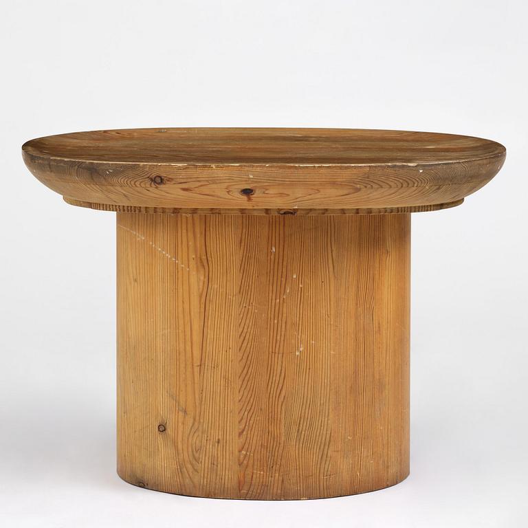 Axel Einar Hjorth, a stained pine "Utö" table, Nordiska Kompaniet, Sweden, 1930s.