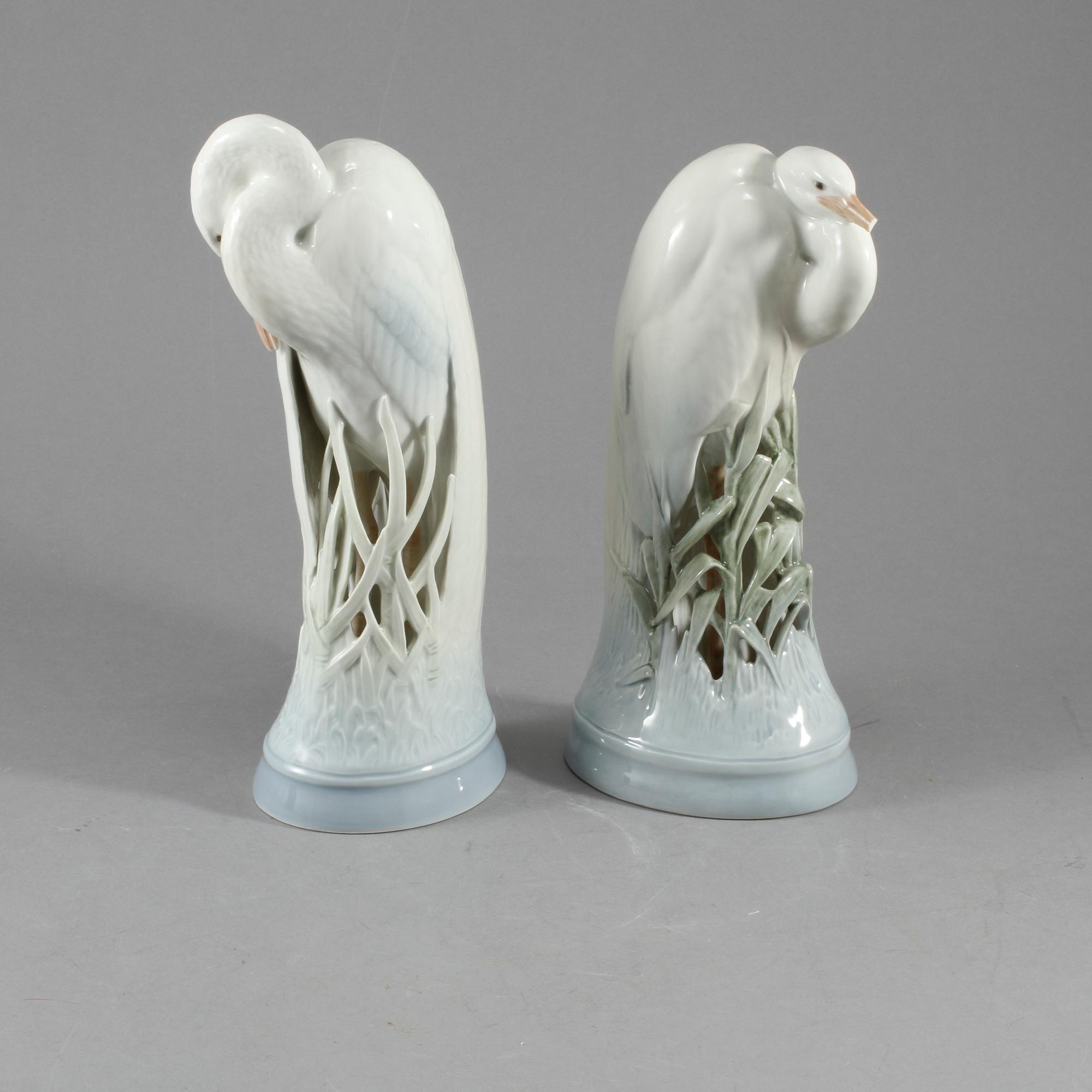 FIGURINER, 2 st, porslin, Royal Copenhagen, Danmark, 1900-tal.