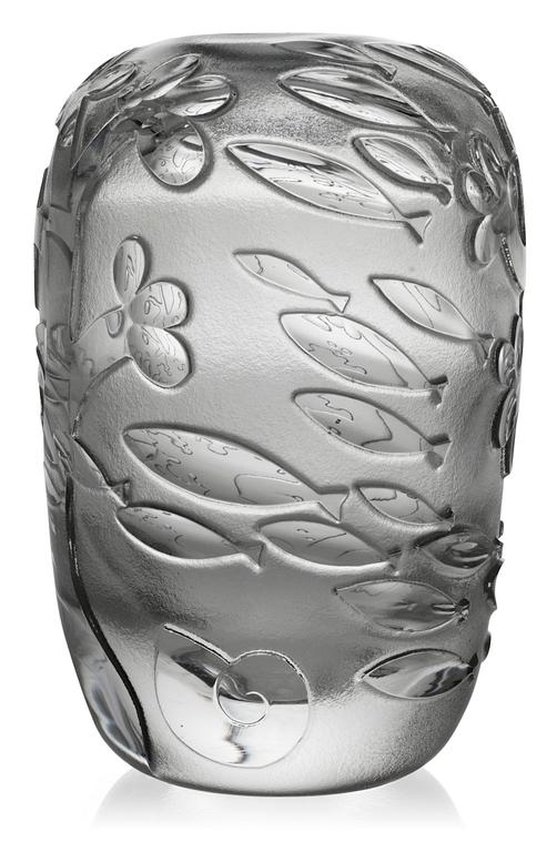 A Sven Erik Skawonius glass vase by Kosta 1935.
