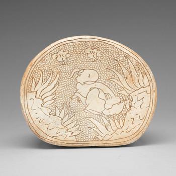 675. A Cizhou pillow, Song dynasty (960-1279).