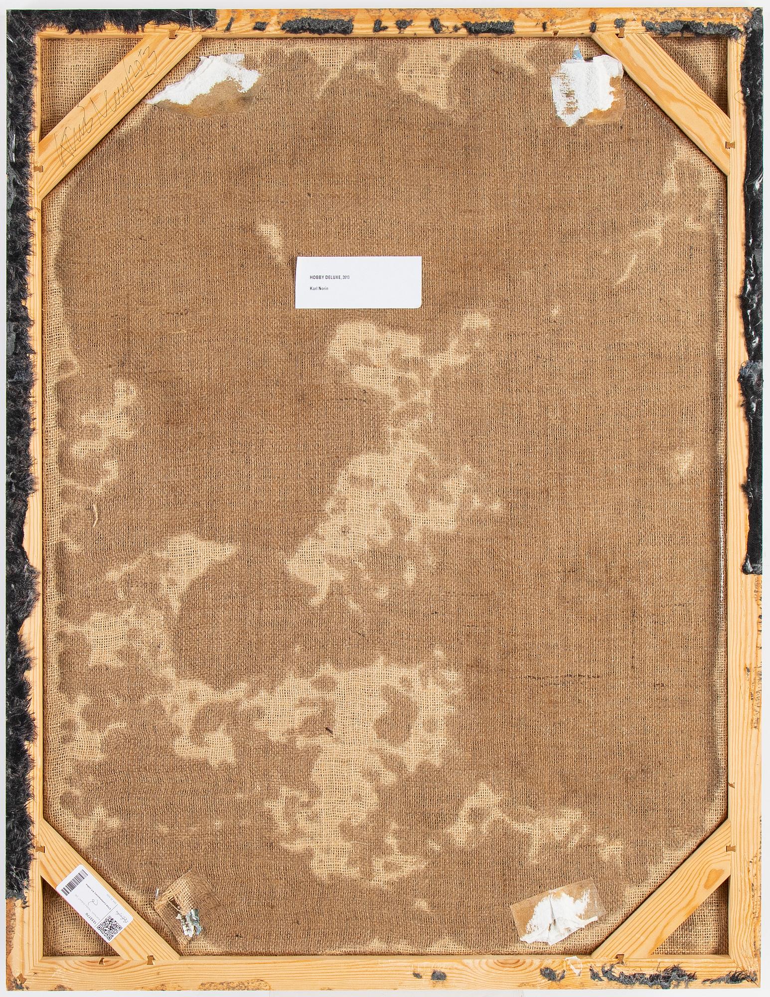 Karl Norin, fuskpäls på duk, vakuumförpackad i plast, signerad och daterad 2013 a tergo.