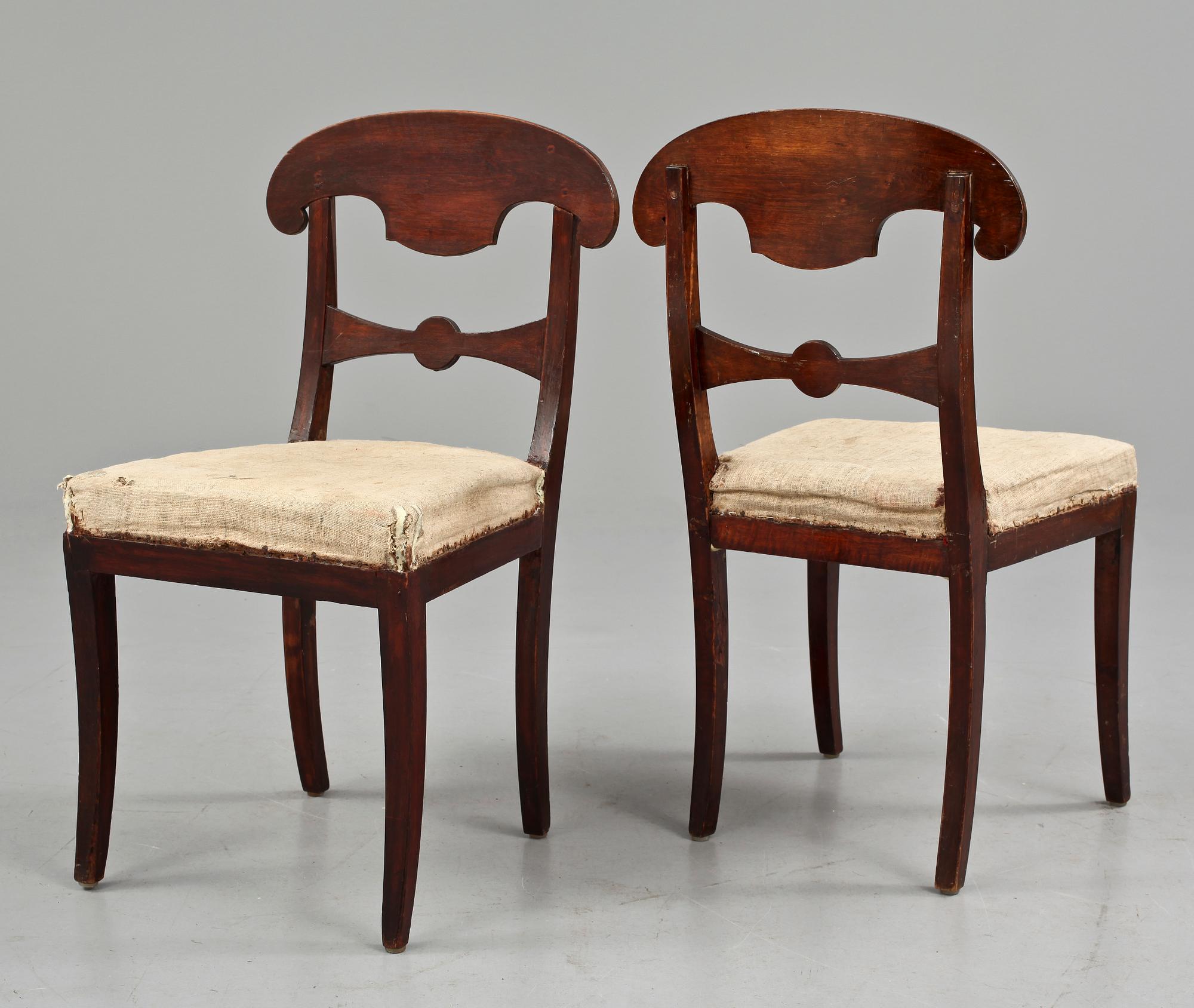 STOLAR, 6 st, Karl Johan, 1800-talets första hälft.