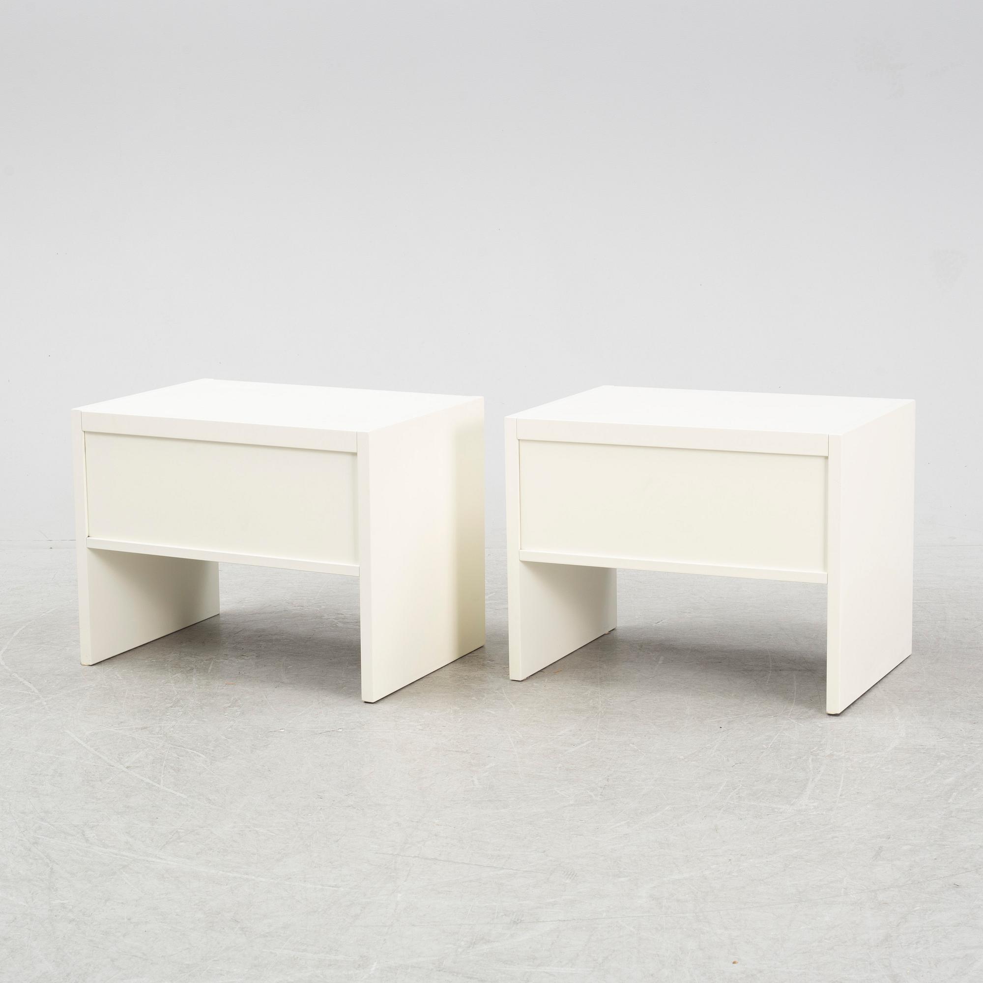 A pair of bedside tables, 'Avanti', Dux, second half of the 20th Century.