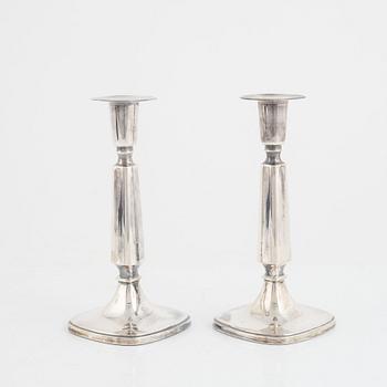 Tore Eldh, ljusstakar, ett par, silver, Ceson, Göteborg 1964.