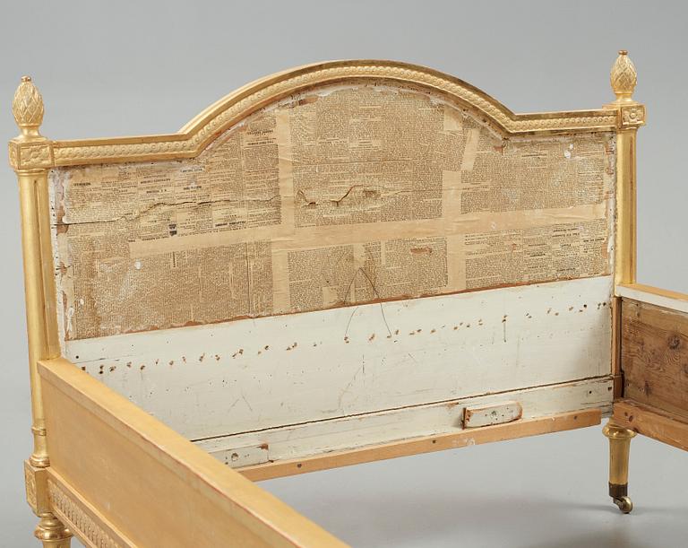 A Gustavian late 18th century bed and canopy.