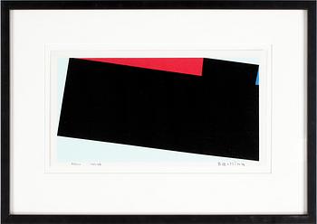 Olle Baertling · OLLE BAERTLING, färgserigrafi, signerad och daterad 1951-68, numrerad 85/300.