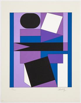 Victor Vasarely, portfolio with 7 silkscreen in colours, 1989, signed 80/200.