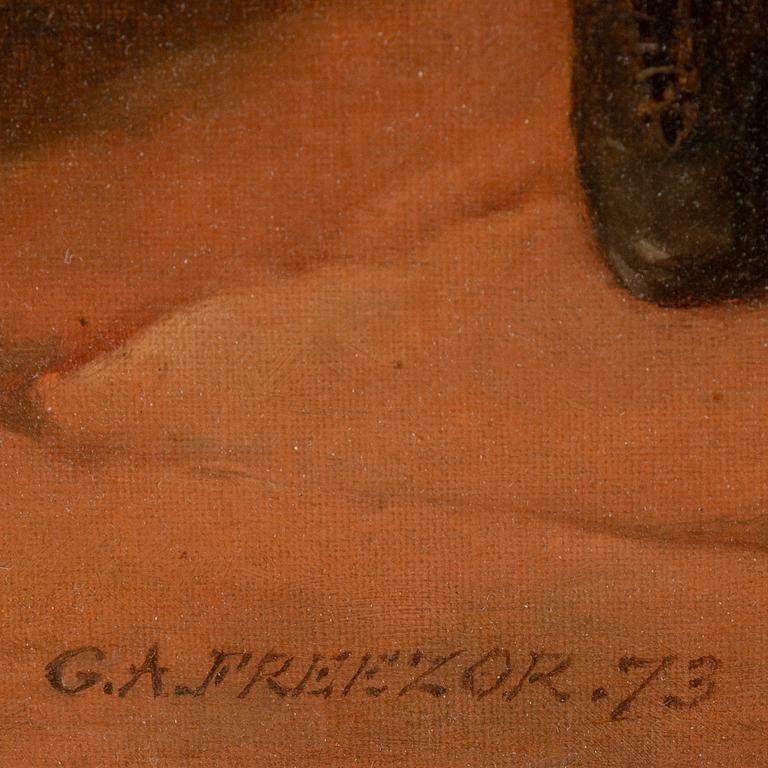 GEORGE AUGUSTUS FREEZOR, olja på duk, signerad och daterad -73.