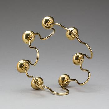 LJUSSTAKE, mässing, "Arvika", firma Svenskt Tenn, 1900-talets andra hälft.