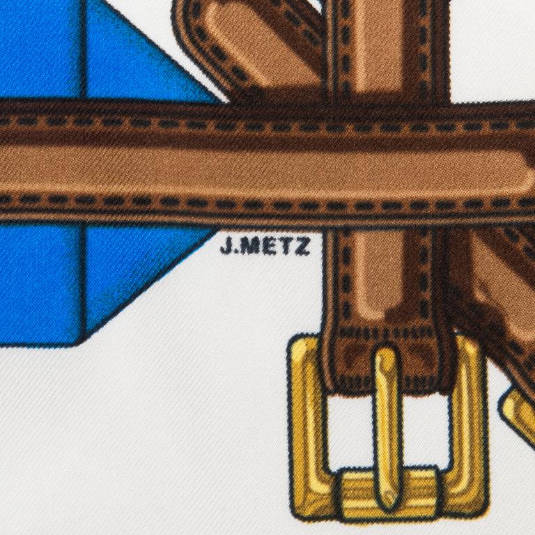 Hermès, A 'Sangles' silk scarf.