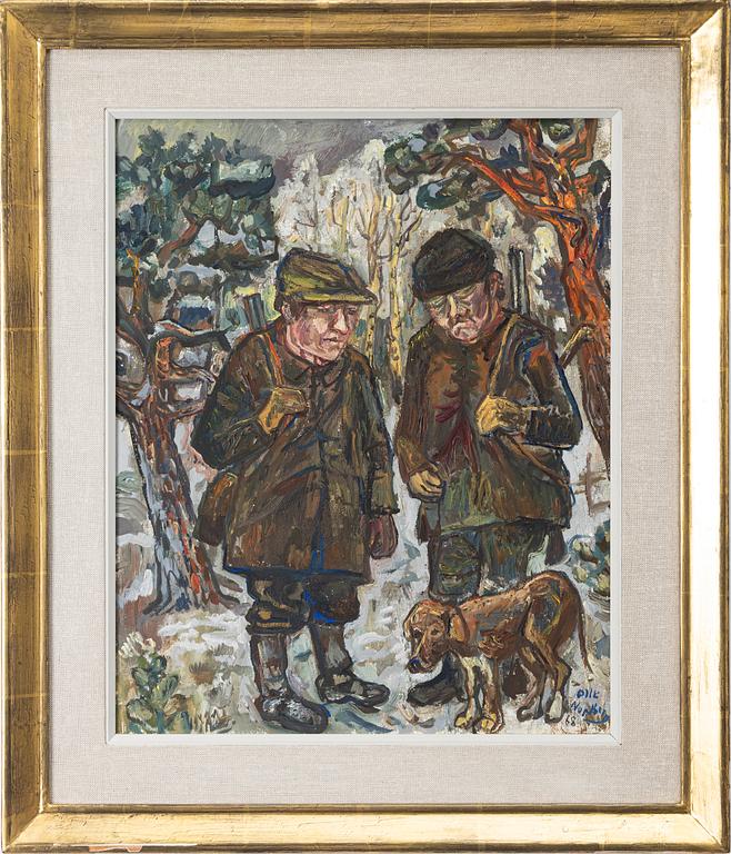Olle Nordberg, Translation: "Hunter with dog".
