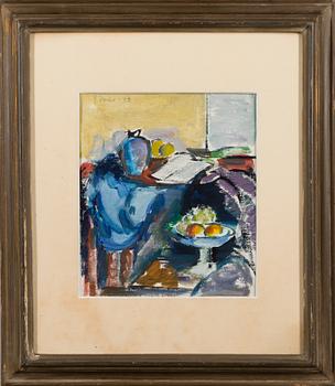YRJÖ VERHO, oil on paper, signed and dated -43.
