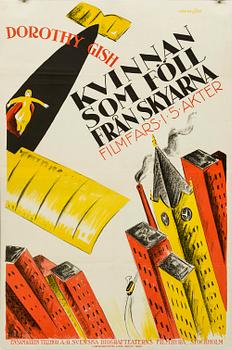 POSTER, "Kvinnan som föll från skyarna (Flying Pat)", 1922.