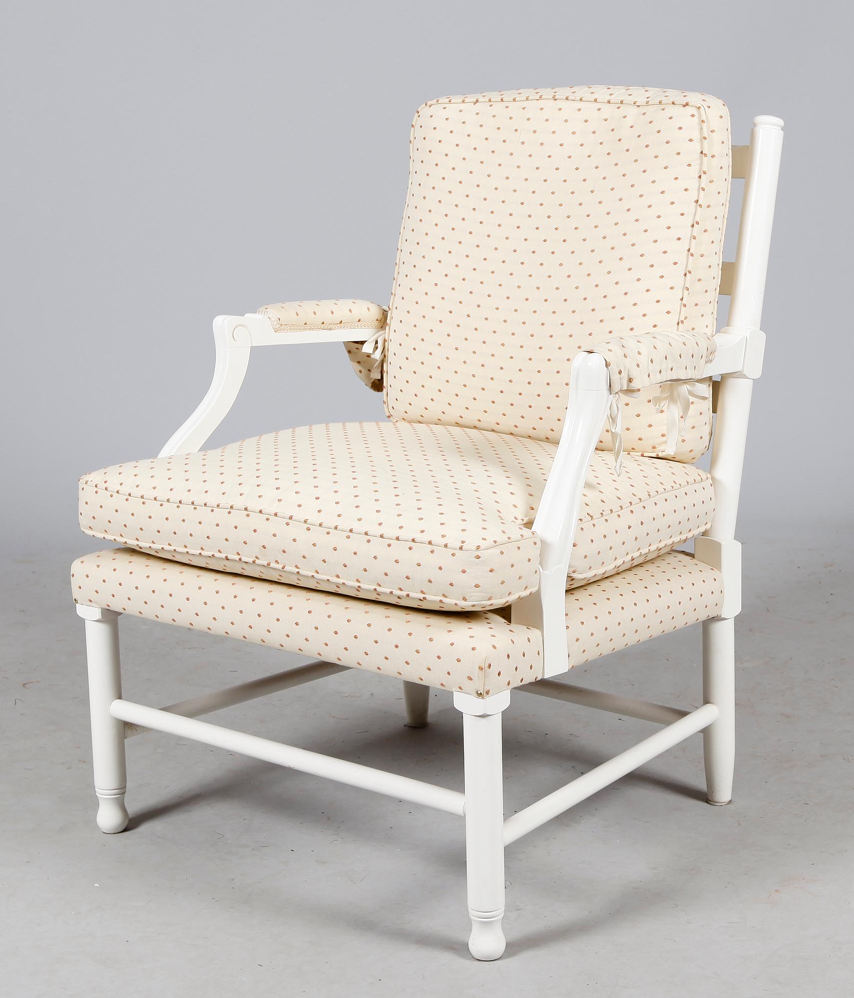 KARMFÅTÖLJ, 1900-tal, Gripsholmsmodell.