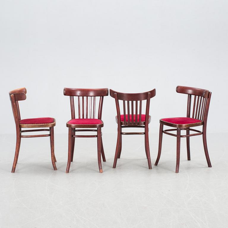 STOLAR, 4 st, Thonet, 1900-talets första hälft.