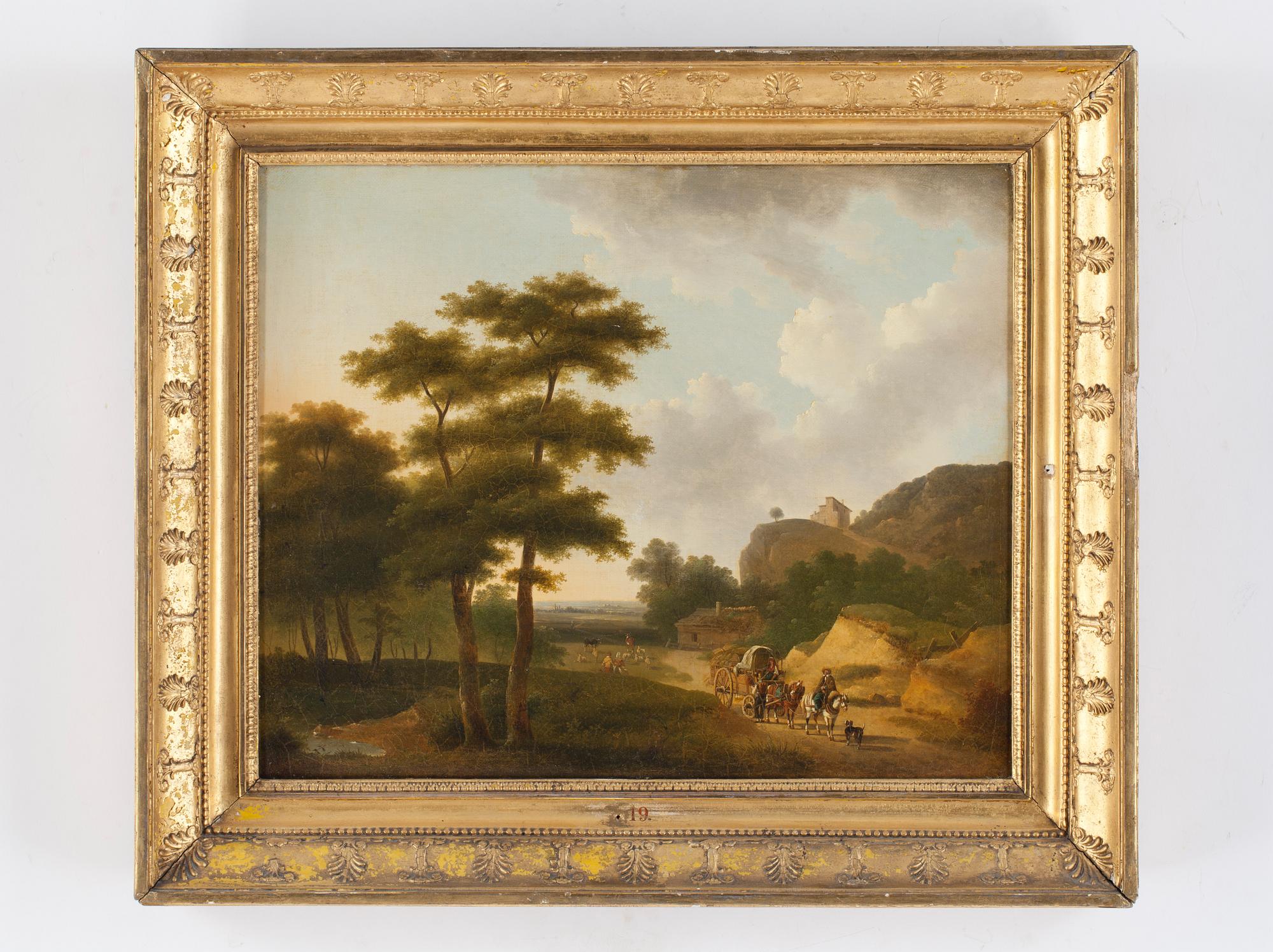 OKÄND KONSTNÄR, olja på duk, ej signerad, 1800-tal.