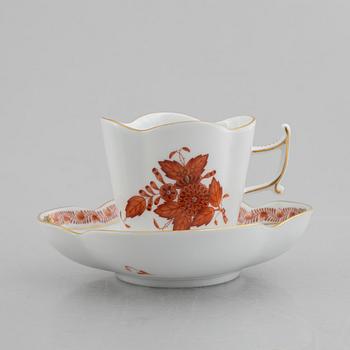 15 pieces of Herend porcelain, Hungary, 20th century.