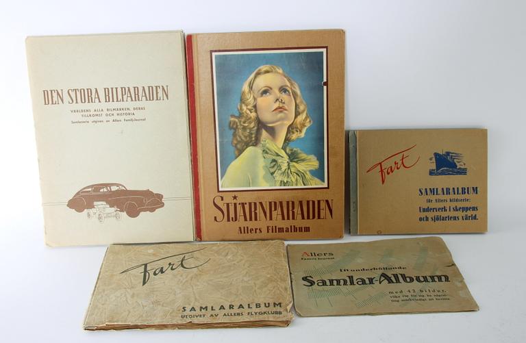 ALBUM, 5 st, Allers, 1930-40-tal.